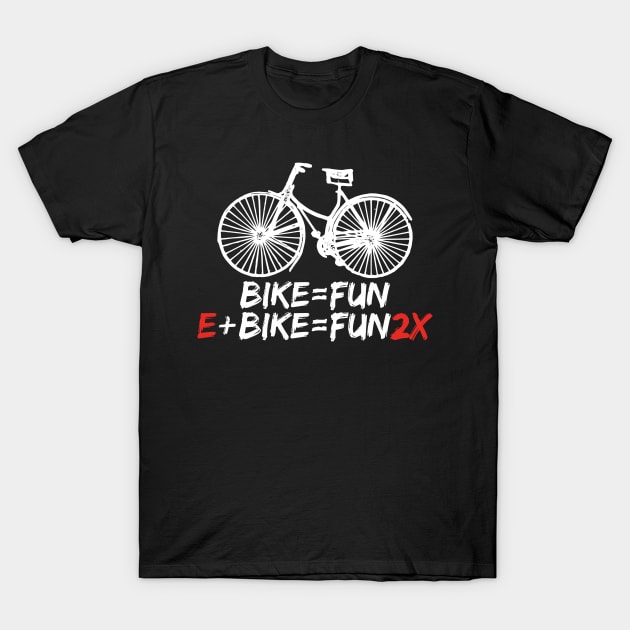 E-bike Math Math Nerd T-Shirt by fiar32